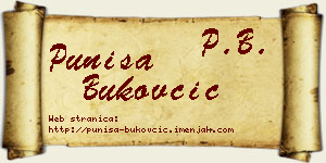 Puniša Bukovčić vizit kartica